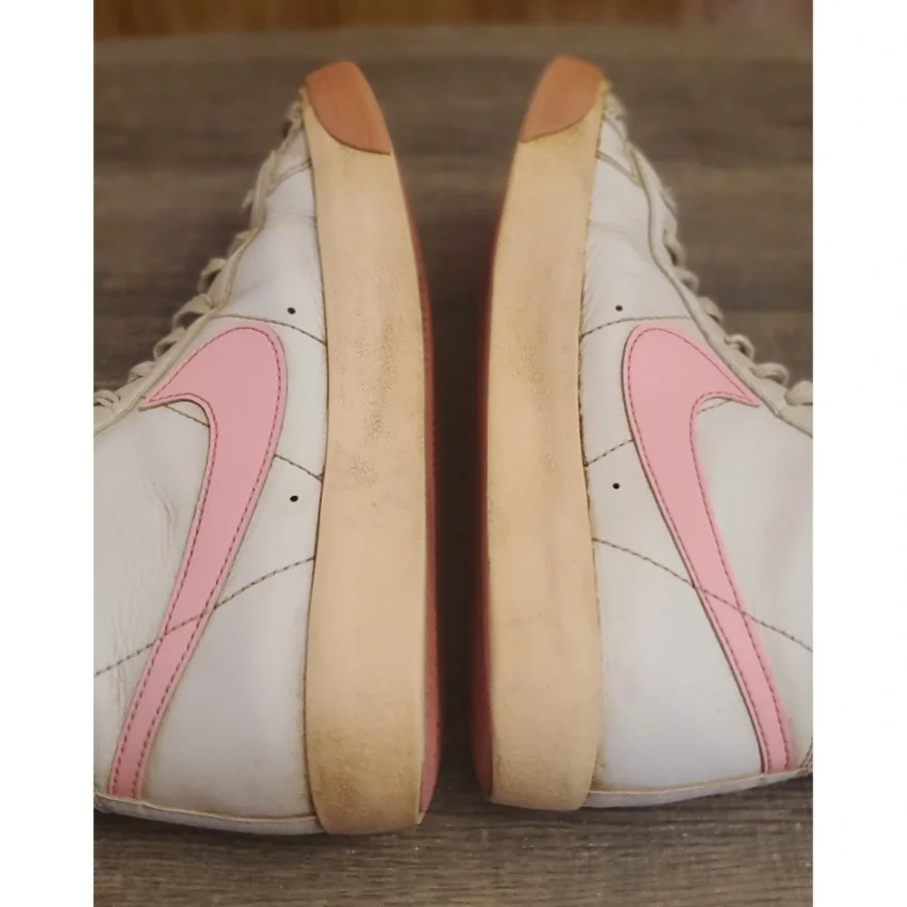Nike Blazer Mid 77 Sneakers Youth Size 4Y White Pink - Picture 5 of 12